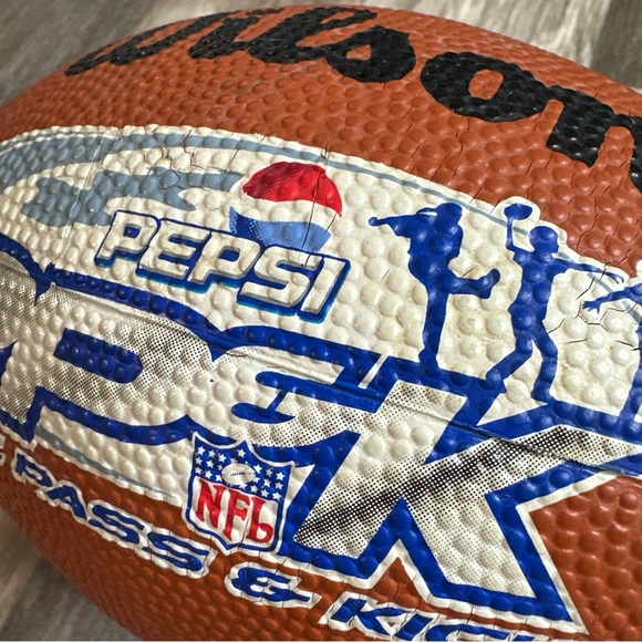 Wilson Pepsi PP&K Football, Orange, NFL Punt, Pass, Kick - Picture 3 of 9